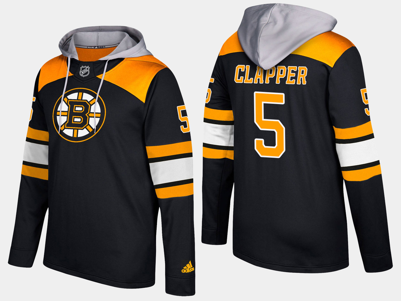 Men NHL Boston bruins retired #5 dit clapper black hoodie